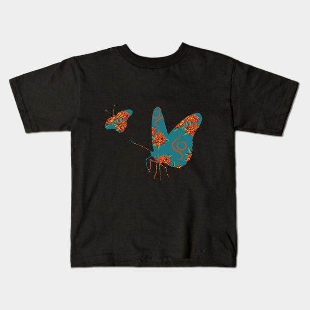 Butterfly Weed Kids T-Shirt by yasminrose